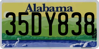 AL license plate 35DY838