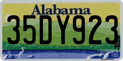 AL license plate 35DY923