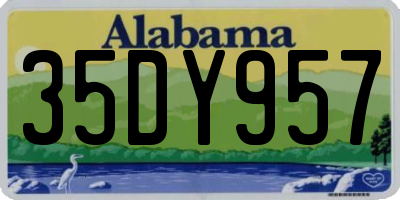 AL license plate 35DY957