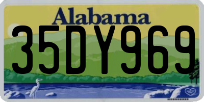 AL license plate 35DY969