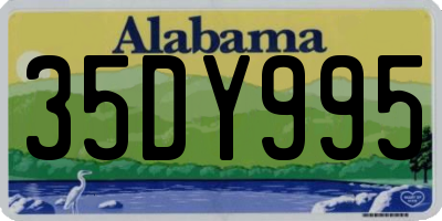 AL license plate 35DY995