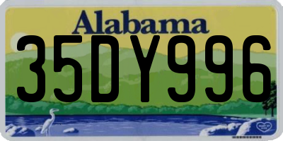 AL license plate 35DY996