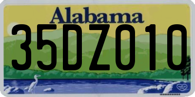 AL license plate 35DZ010