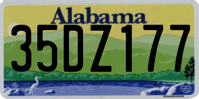 AL license plate 35DZ177