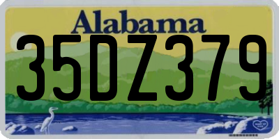 AL license plate 35DZ379