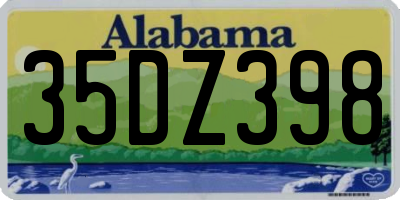 AL license plate 35DZ398