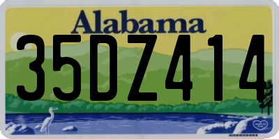 AL license plate 35DZ414