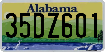AL license plate 35DZ601