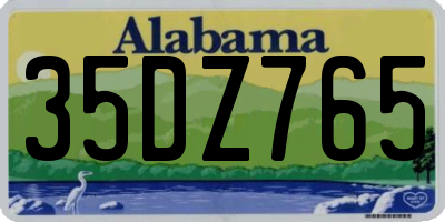 AL license plate 35DZ765