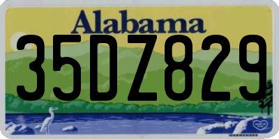 AL license plate 35DZ829