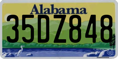 AL license plate 35DZ848