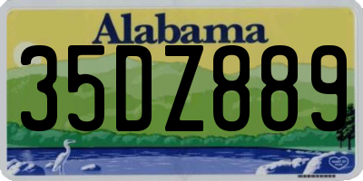 AL license plate 35DZ889