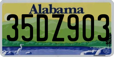 AL license plate 35DZ903