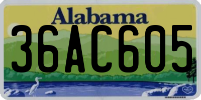 AL license plate 36AC605