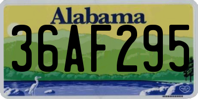 AL license plate 36AF295