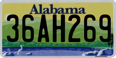 AL license plate 36AH269
