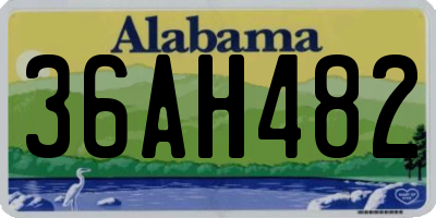 AL license plate 36AH482