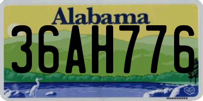 AL license plate 36AH776