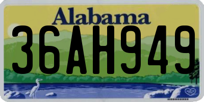 AL license plate 36AH949