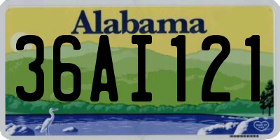 AL license plate 36AI121