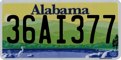 AL license plate 36AI377