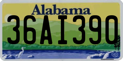 AL license plate 36AI390
