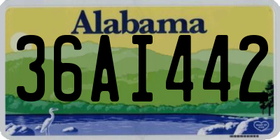 AL license plate 36AI442