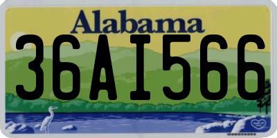 AL license plate 36AI566