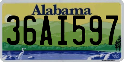 AL license plate 36AI597