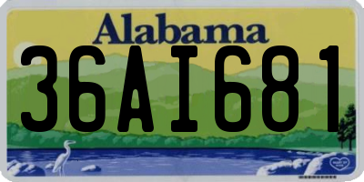 AL license plate 36AI681