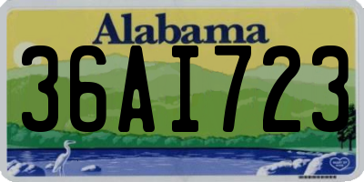 AL license plate 36AI723