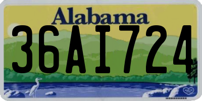 AL license plate 36AI724