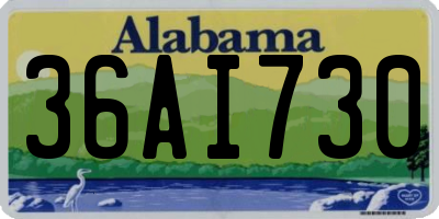 AL license plate 36AI730