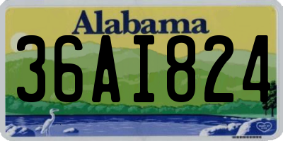 AL license plate 36AI824