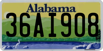 AL license plate 36AI908