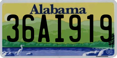 AL license plate 36AI919