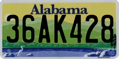 AL license plate 36AK428