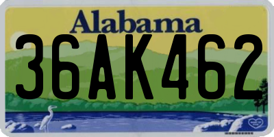 AL license plate 36AK462