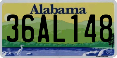 AL license plate 36AL148