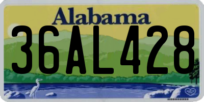 AL license plate 36AL428