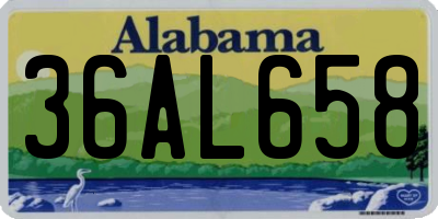 AL license plate 36AL658