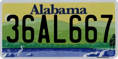AL license plate 36AL667