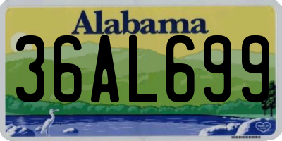 AL license plate 36AL699