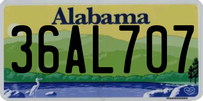 AL license plate 36AL707