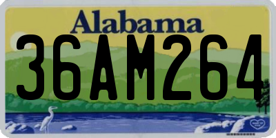 AL license plate 36AM264