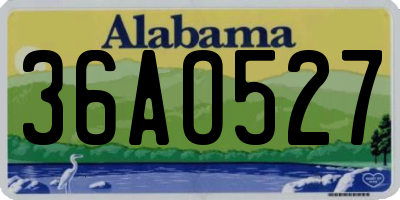 AL license plate 36AO527