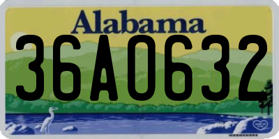 AL license plate 36AO632