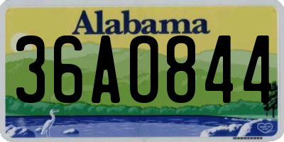 AL license plate 36AO844