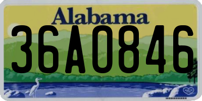 AL license plate 36AO846