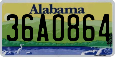AL license plate 36AO864